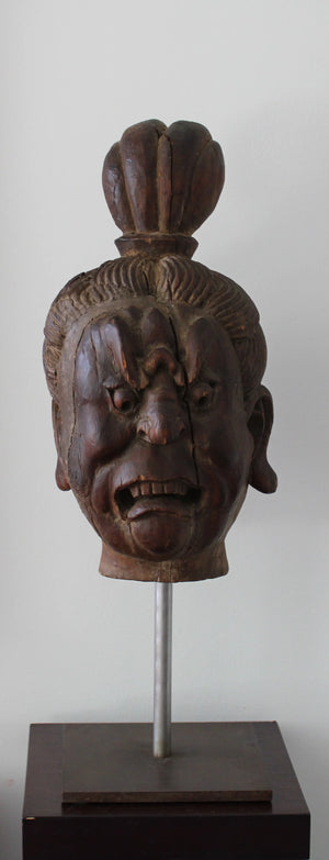 Cabeza de Lokapala de la Dinastía Tang