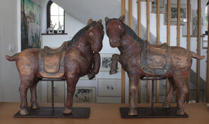Pareja de Caballos Transición hacia la Dinastía Tang, s.VI-VII