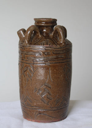 Glazed Ceramic Chinese Pitcher