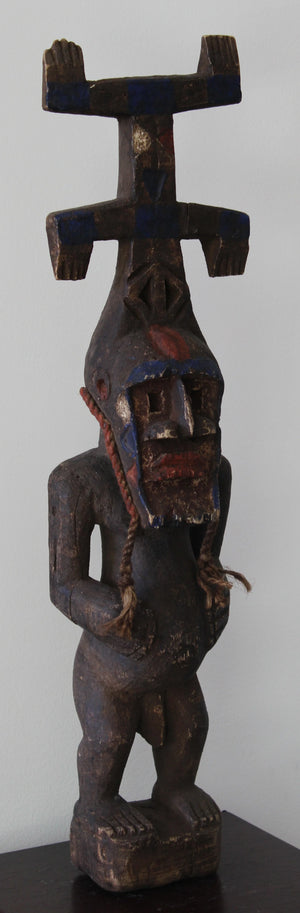 Dogon Figure with Kanaga Mask