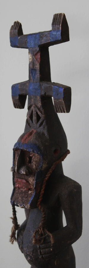 Dogon Figure with Kanaga Mask