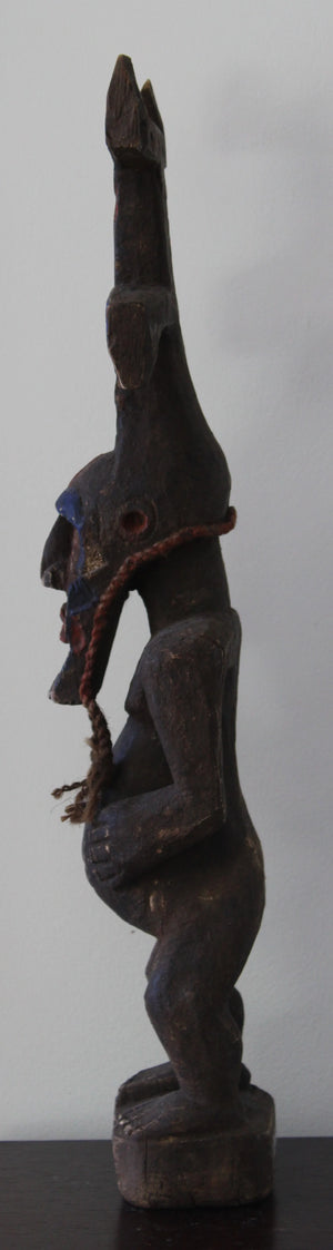 Dogon Figure with Kanaga Mask
