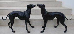 Pareja de Galgos en Bronce Art Déco