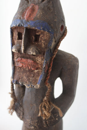 Dogon Figure with Kanaga Mask