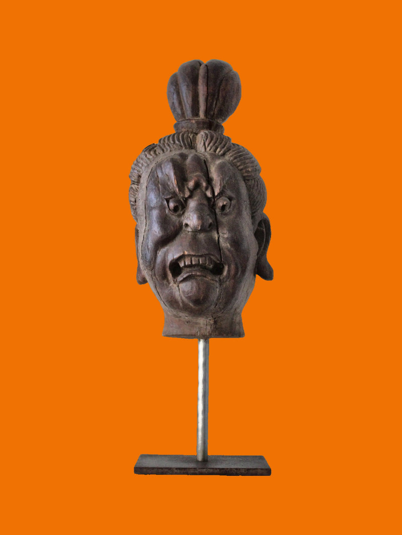 Cabeza de Lokapala de la Dinastía Tang
