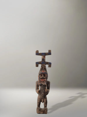 Dogon Figure with Kanaga Mask