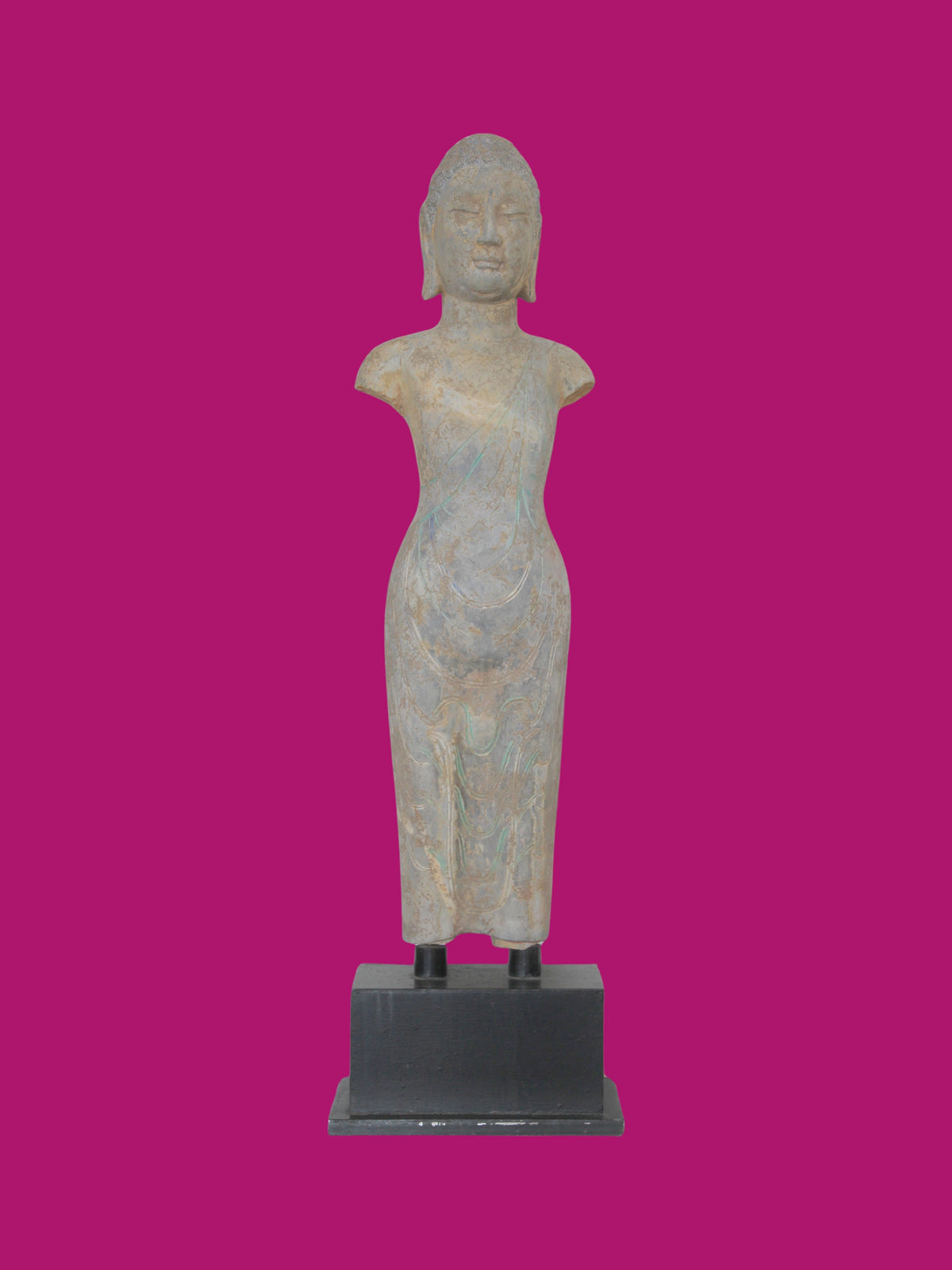 Buda Shakyamuni Tallado en Piedra - Dinastía Tang